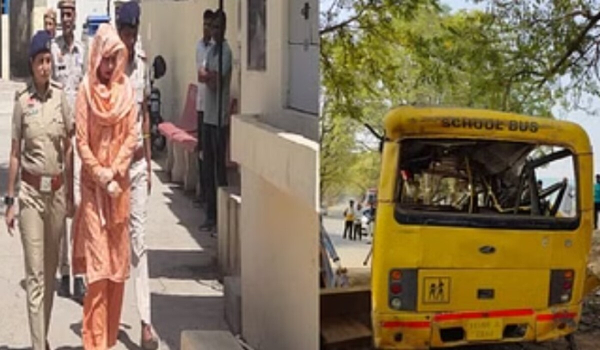 You are currently viewing Mahendragarh School Bus Accident: पुलिस ने मुख्यालय Deepti और सचिव Hoshiar को अदालत में पेश किया, 26 तक जेल भेजा
