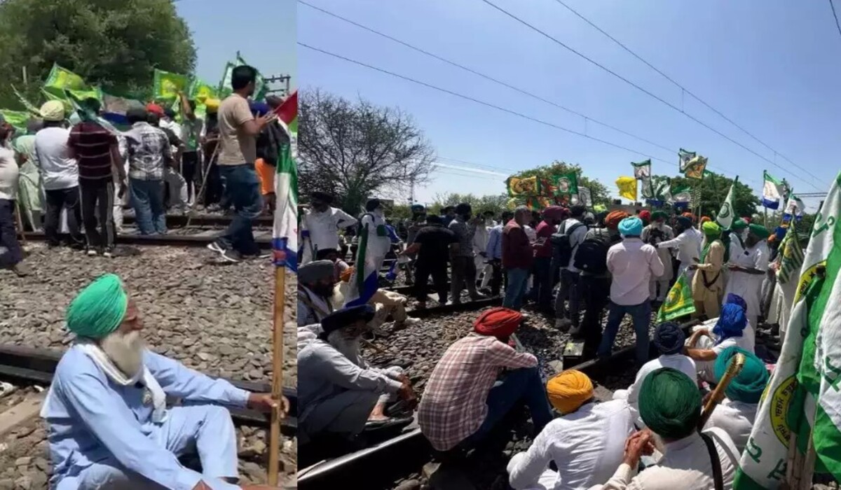 You are currently viewing Farmers Protest: किसानों ने फिर से रेलवे ट्रैक बंद किए, कई ट्रेनें रद्द, कई के मार्ग बदले
