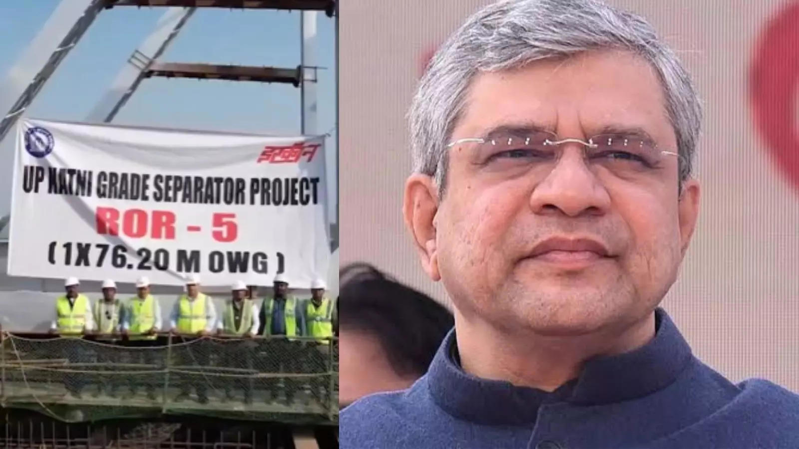 Read more about the article कटनी में रेलवे ने बनाया रिकॉर्ड! 2.5 घंटे में 76.20 मीटर ओपन वेब गर्डर का सफल प्रक्षेपण, केंद्रीय रेल मंत्री अश्विनी वैष्णव भी हो गए मुरीद; सोशल मीडिया पर पोस्ट किया वीडियो