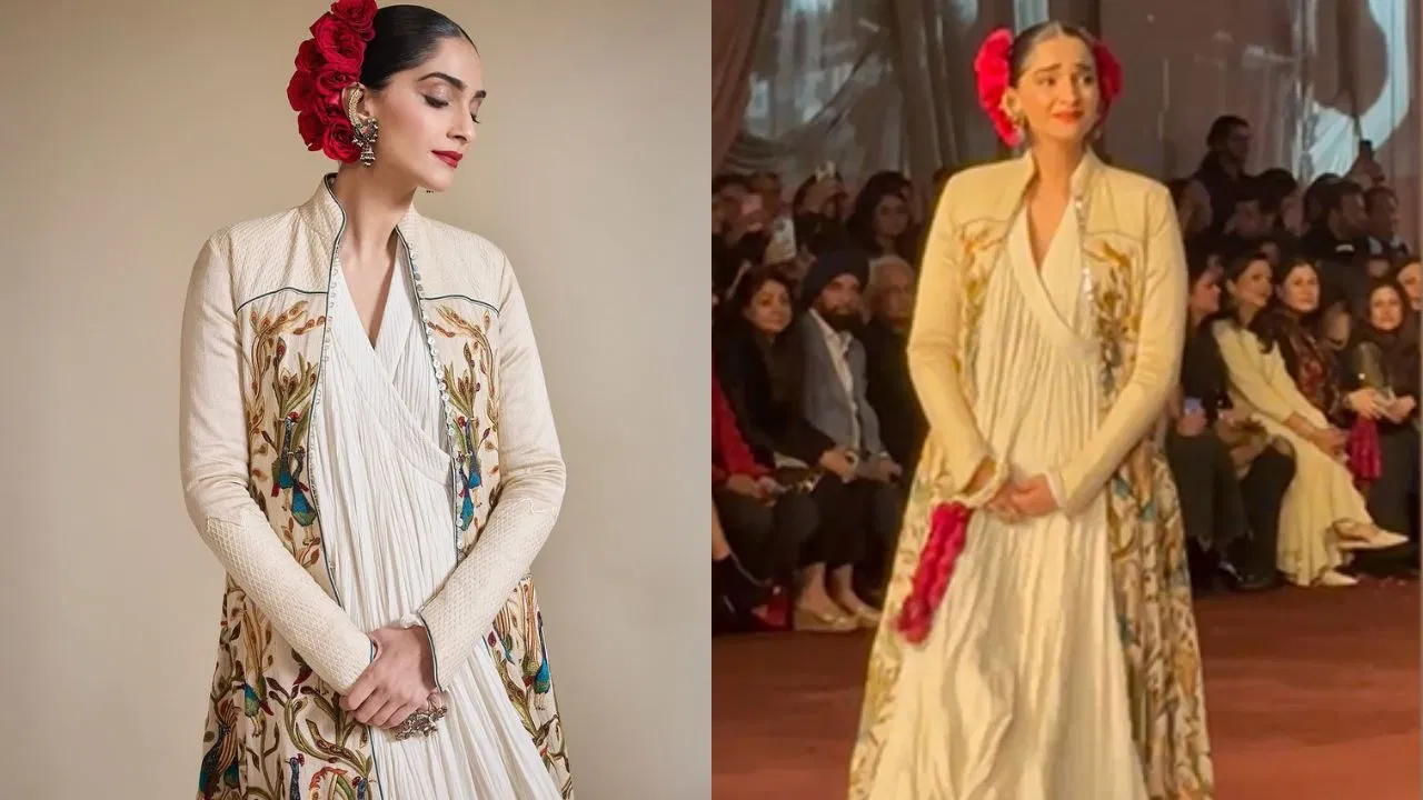 Read more about the article रैंप वॉक करते समय इमोशनल हुई फैशन दिवा सोनम कपूर, वायरल हुआ वीडियो; फैंस ने सराहा तो ट्रोलर्स ने किया जमकर ट्रोल!