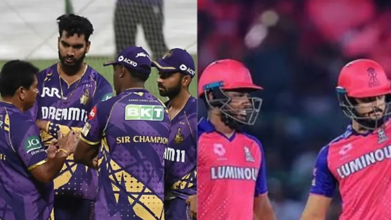 You are currently viewing गुवाहाटी की पिच पर कौन करेगा राज? राजस्थान और कोलकाता के बीच होगी हेड-टू-हेड टक्कर,  शाम 7:30 बजे होगी रोमांच की होगी बौछार!