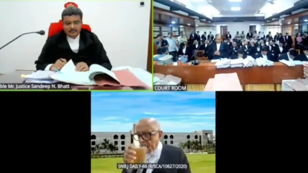 You are currently viewing वर्चुअल सुनवाई में सीनियर वकील ने पी बीयर, गुजरात हाईकोर्ट ने शुरू की अवमानना कार्यवाही; कोर्ट की अवमानना का ये पहला मामला नहीं!