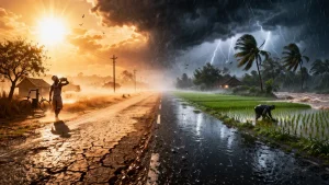 Read more about the article MP में मौसम का डबल असर: कहीं गर्मी तो कहीं बारिश, 26 मार्च से फिर बदलेगा मिजाज; 45 जिलों में पहले गिर चुके ओले