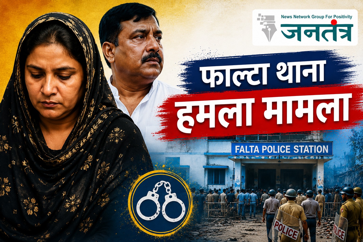Read more about the article फाल्टा थाना हमला मामला: टीएमसी नेता जहांगीर खान की पत्नी रेजिना बीबी गिरफ्तार, पुलिस ने बताया साजिश की मुख्य कड़ी